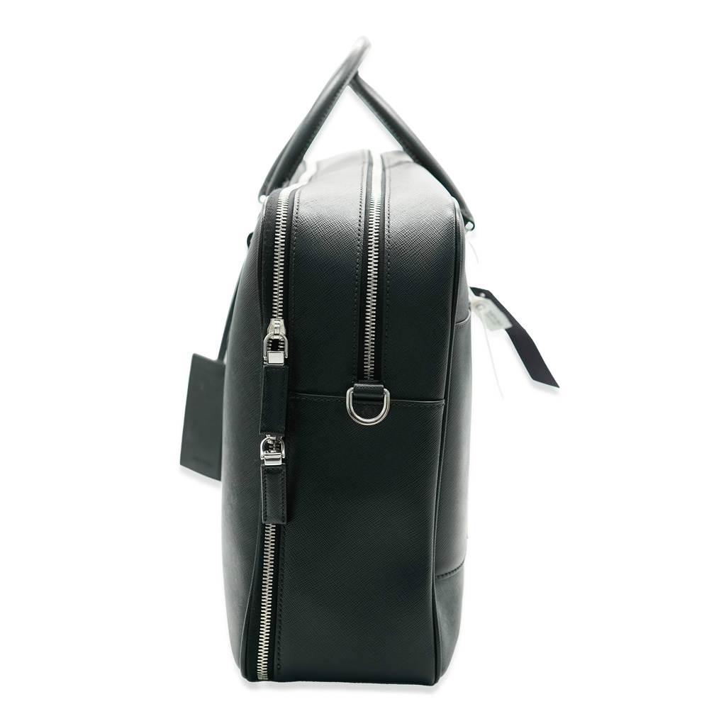 Prada Black Saffiano Leather Briefcase - Picture 4 of 7